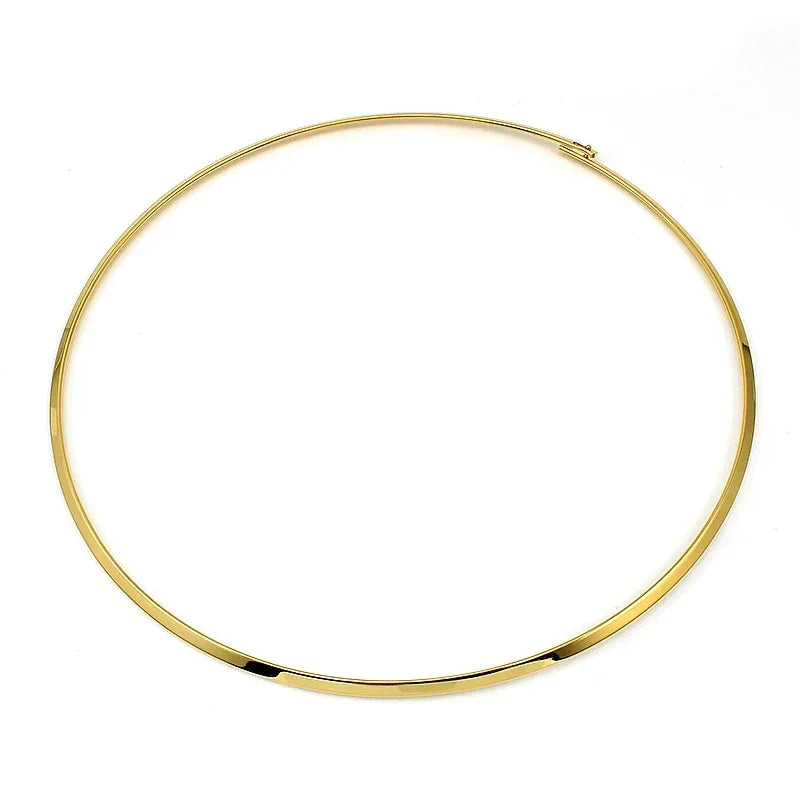 Gold/Silver Color Choker Necklace For Women Men Fashion Punk Jewelry Christmas Present High Quality