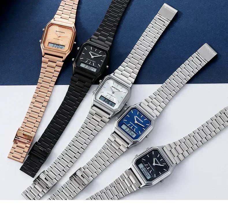 Luxury sports watches for women white ladies quartz digital waterproof wristwatches female clocks electronic relogio