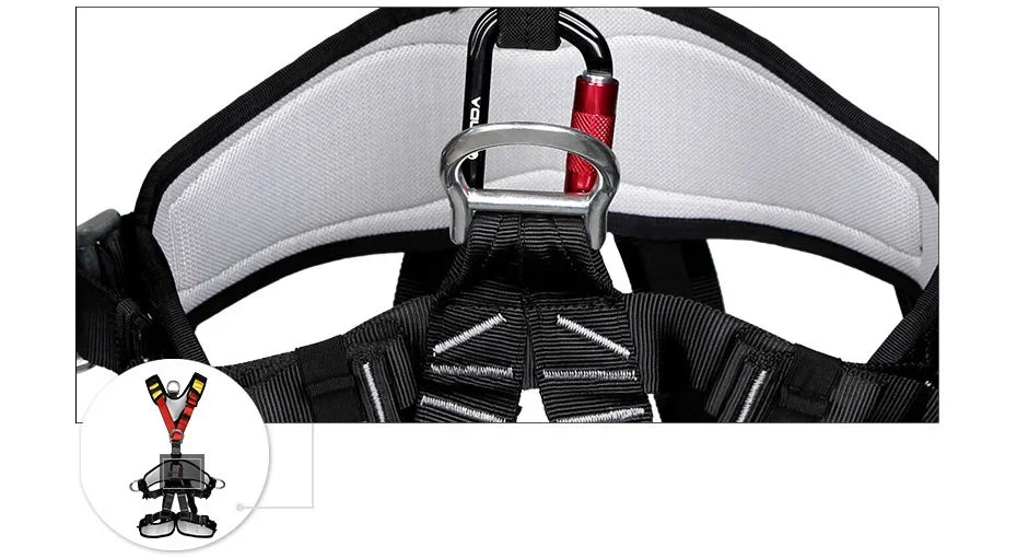 Full Body Five-point Safety Belt Rope High Altitude Work Safety Harness Outdoor Climbing Training Construction Protect Equipment