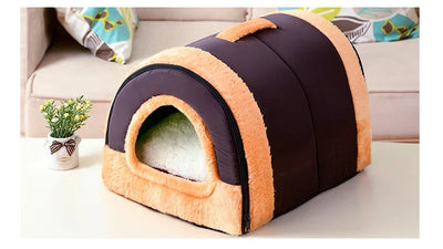 Sofa For Dog Bed Cat Puppy Rabbit Pet Foldable Warm Soft Warm Pet Kennel Sofa Sleeping Bag House Puppy Cave Bed