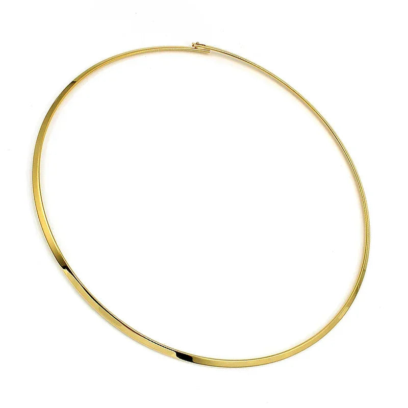 Gold/Silver Color Choker Necklace For Women Men Fashion Punk Jewelry Christmas Present High Quality