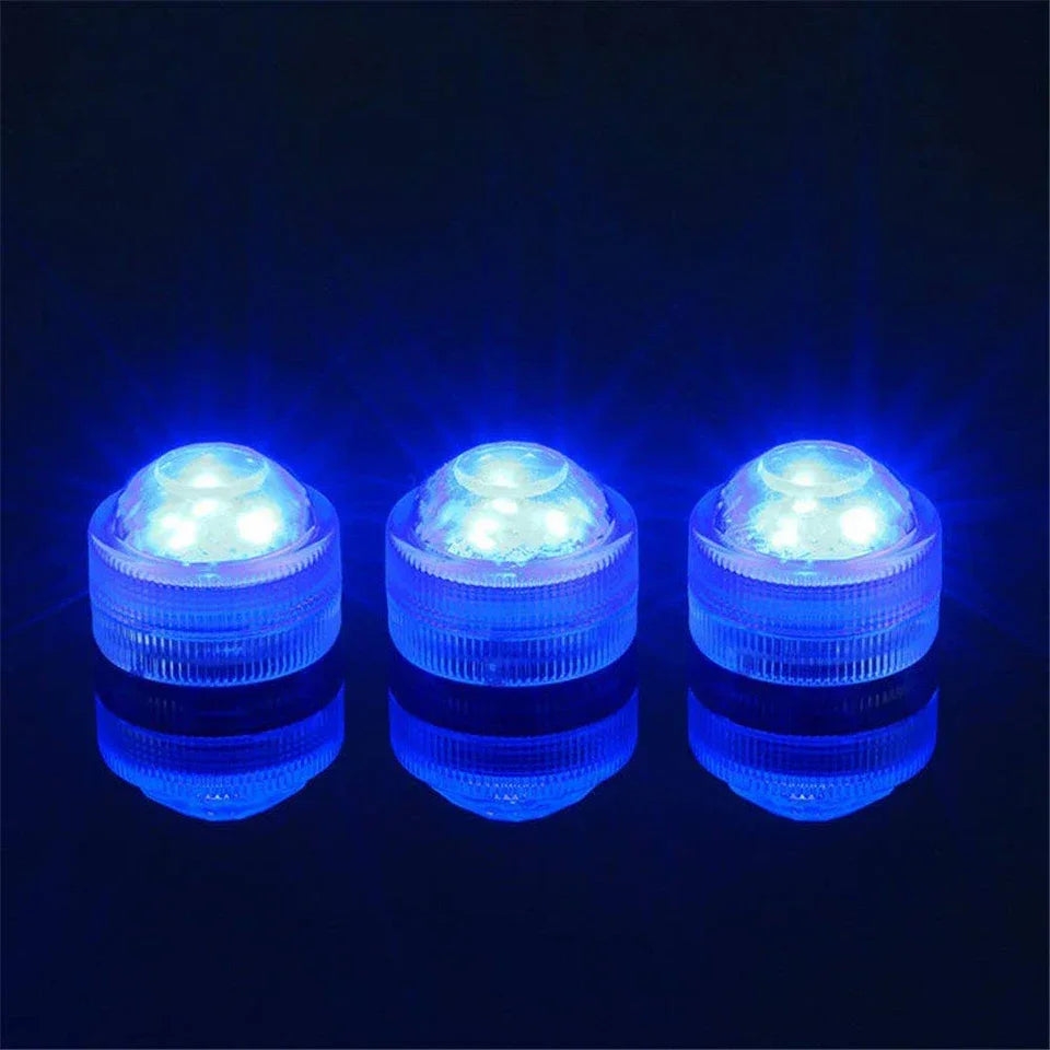 Led Submersible Night Light Lamp RGB Underwater Light Wedding Tea Light Vase Fish Tank Pool Party Christmas Decorative Lights