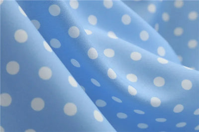 Women Summer Dresses Robe Vintage 50s 60s Big Swing Party Rockabilly Dress White Polka Dot Vestidos