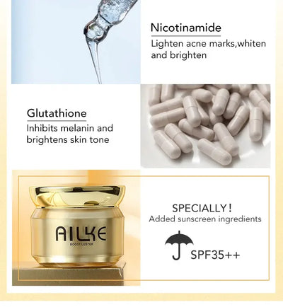 AILKE Dark Spot Corrector Bleaching Hydration Facial Cream With Spf35+ Lighting Skin Tone Korean Anti-sunburn Face Skin Care
