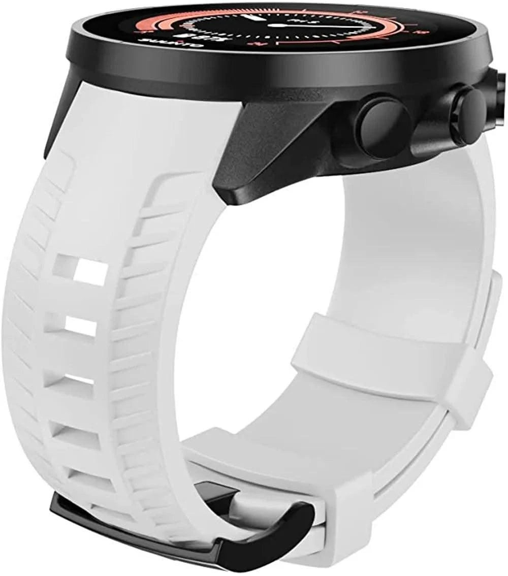 24mm Width Silicone Watch Strap for SUUNTO 9 Baro 24mm Bands Sport Silicone Watchband Replacement for SUUNTO 9 Smartwatches Band