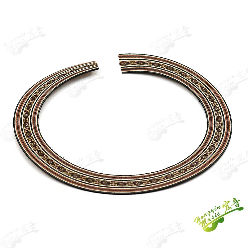 Ukulele Small Four-string Guitar Sound Hole Circle Rosewood Maple Abalone Color Shell Mosaic Caliber Pattern Ukulele Accessories