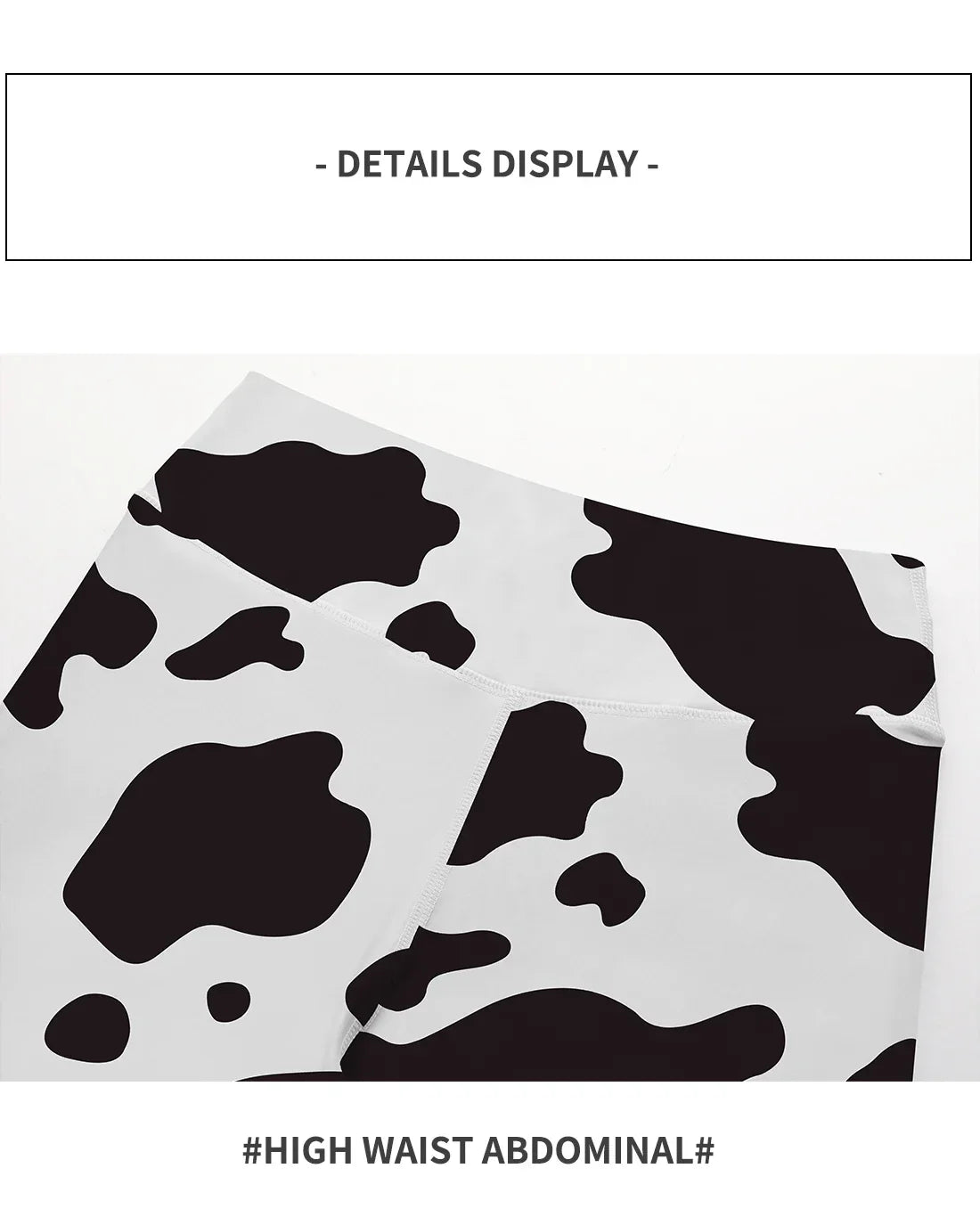 Women Cow Black Printed Leggings