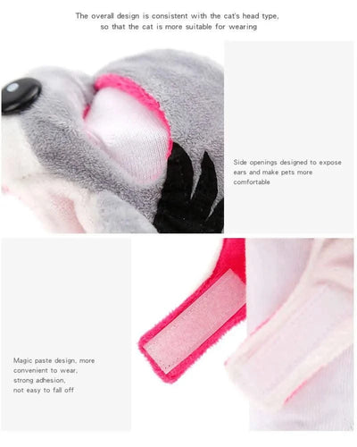 Animal Decorate Pet Cat Hat Multi Sizes Designer Soft Cotton Dogs Accessories Head Wear Adjustable Lovely Winter Kitten Caps