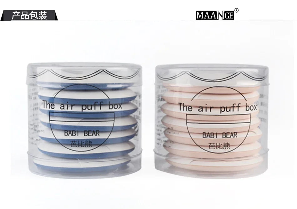 7Pcs/set Compact Powder Puff for Concealer/Air Cushion BB Cream Makeup Cosmetic Sponge
