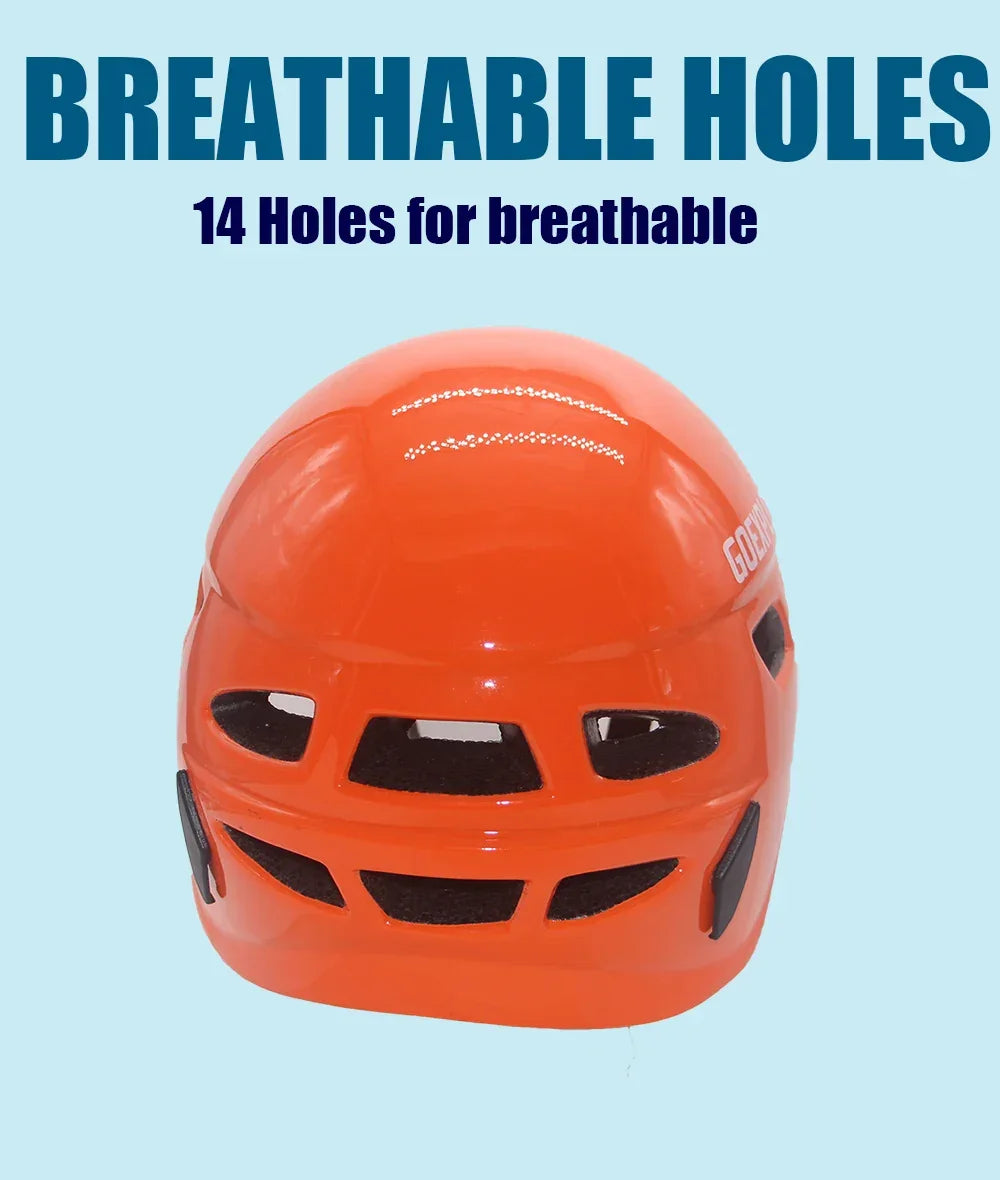 Goexplore Rock climbing Helmet Downhill Riding Mountaineering Tunnel Cable Drop Rescue Outdoor Equipment Sport Safety Helmet