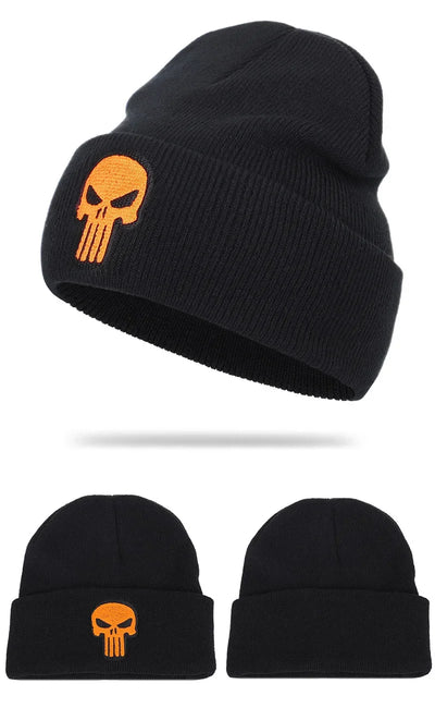 Beanies Hat Unisex Hat Keep warm Skull pattern Set head cap Winter hat Casual Beanies Hip-hop Knitted Winter Hat Ski Beanie Hat