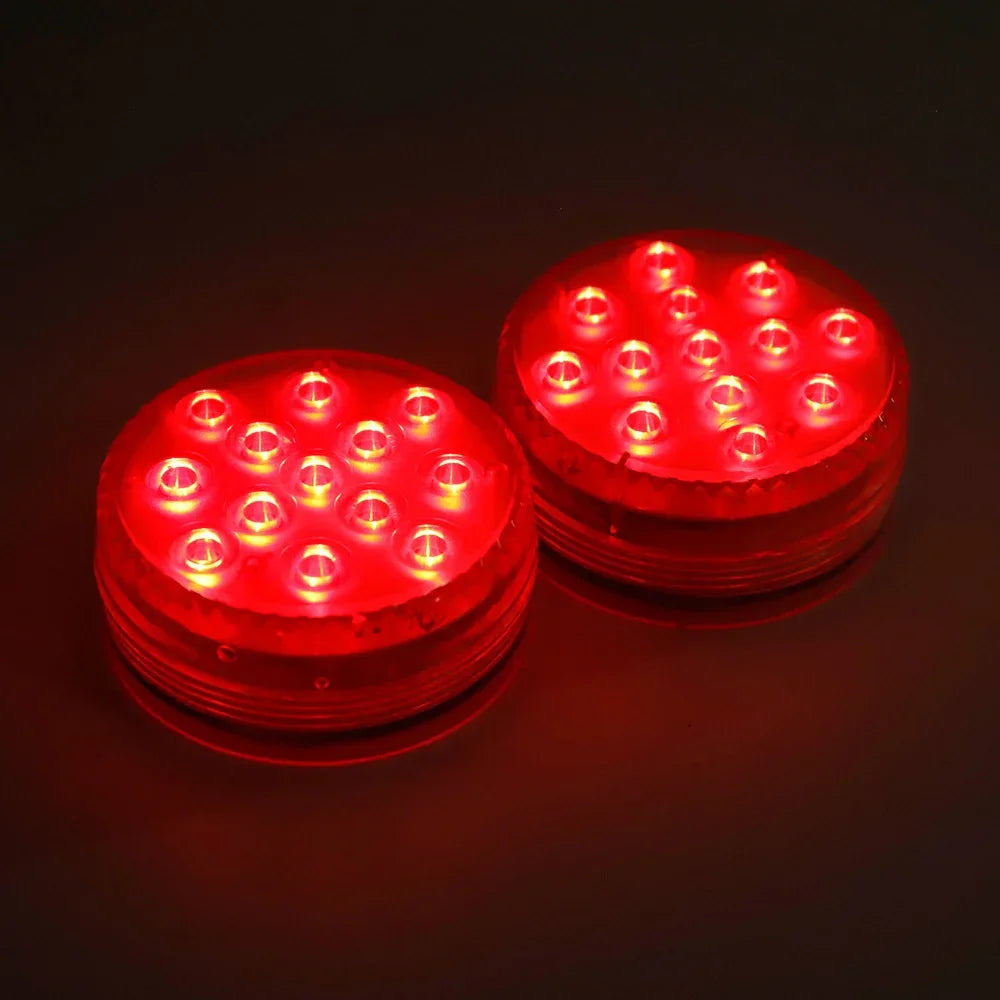 13 LEDs Magnetic Submersible LED Light Waterproof Underwater Light USB Rechargeable Swimming Pool Night Lamp With Suction Cups