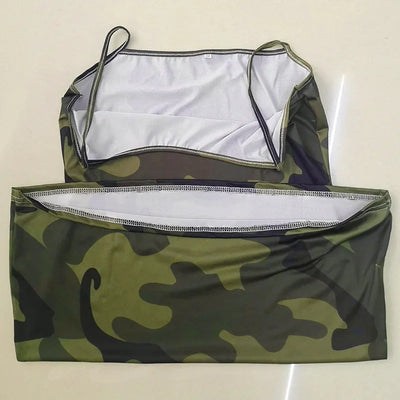 Dress Women Summer Dresses Floral Camouflage Printed Sling Sexy Package Hip Printing Sling Dresses Casual Vestidos ZCBKqz13