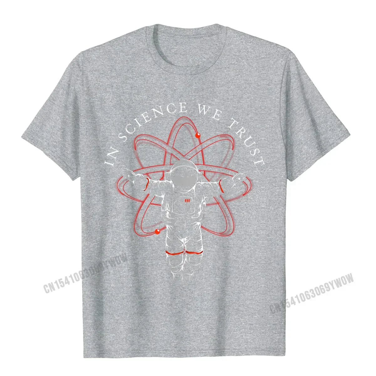 Atheist Shirt In Science We Trust Astronaut Humanist T-Shirt Camisas Men Cotton Tees Hip Hop New Design Casual Tshirts