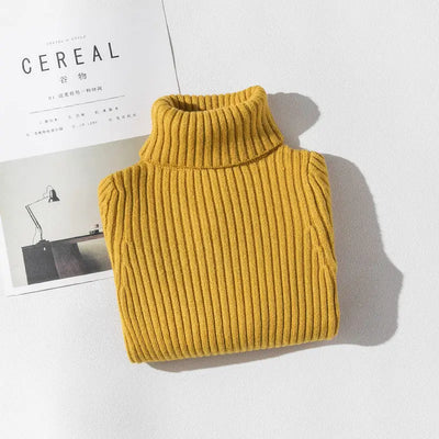 Girls Sweaters Turtleneck Solid Color Knitting Sweater Autumn Children Clothing White Pullover Kids Tops 2t 3t 4t 8 12 13 Years