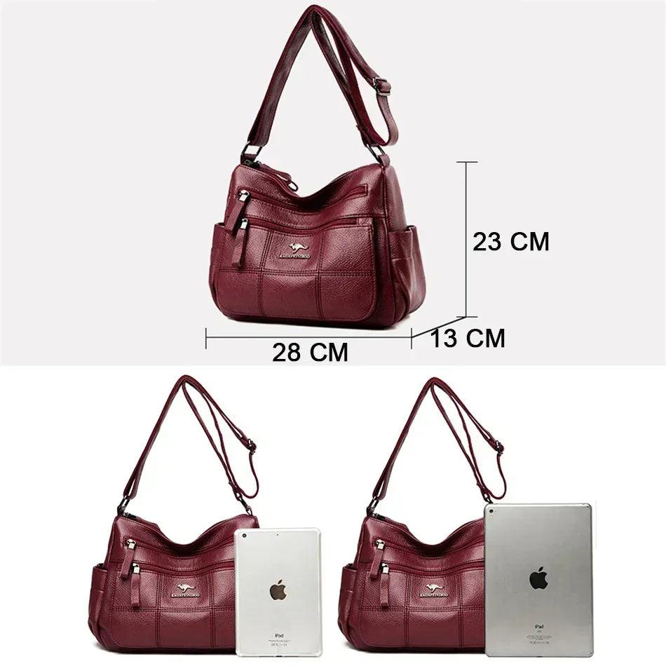 Genuine brand leather sac luxury handbags purse women bags designer shoulder crossbody messenger female 2021 waterproof