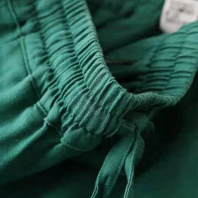 Women Loose Cotton Linen Wide Leg Pants