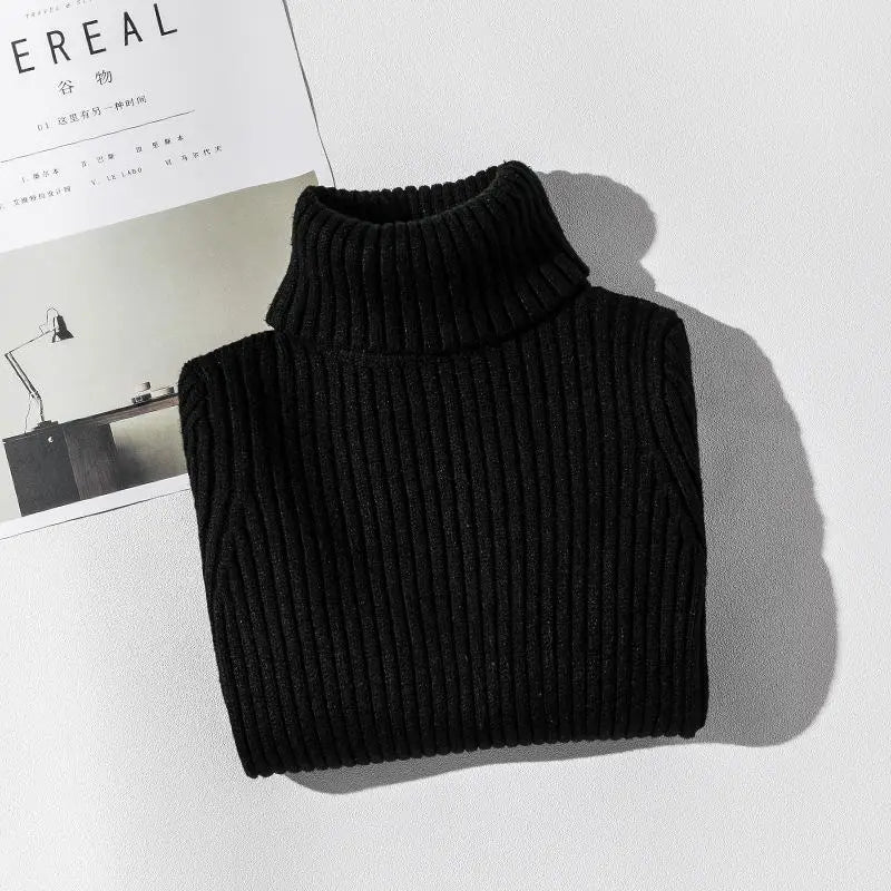 Girls Sweaters Turtleneck Solid Color Knitting Sweater Autumn Children Clothing White Pullover Kids Tops 2t 3t 4t 8 12 13 Years