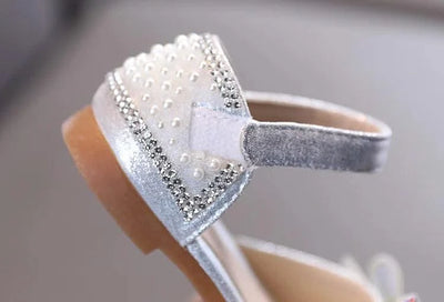 Children's  Comfortable  Princess Shoes | Kids Flat Shoes With Glittery Bow | Little Girl's Spring/Summer Fashion Sandals
