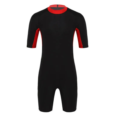 Swimwear Mens Leotard Swimsuit Shorty Wetsuit Diving Swimming Snorkeling Surfing Scuba Swim Bodysuit Jumpsuit Warm Swimwear
