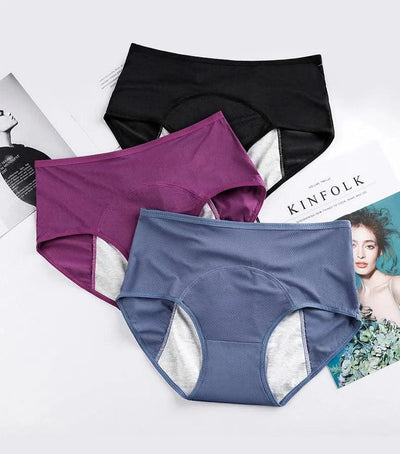 Leak Proof Menstrual Panties of Large Size Cotton Panties Women Sexy Physiological Underwear Plus Size Period Waterproof Briefs