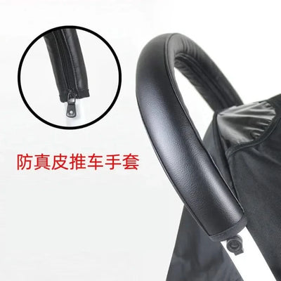 New Baby Stroller Handle PU Leather Baby Stroller Baby Stroller Armrest Box Babies Accessories Protective Cover