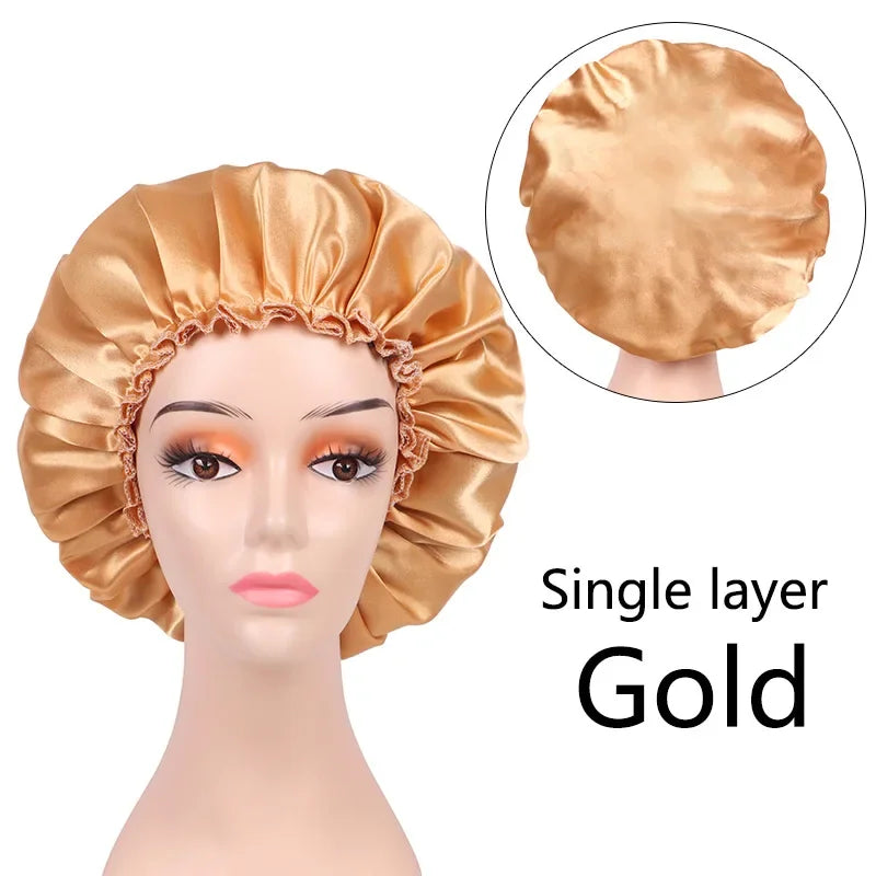 Satin Bonnet Silk Bonnet Hair Bonnet For Sleeping Satin Bonnet For Natural Hair Bonnets For Women Silk Bonnet For Natural Hair