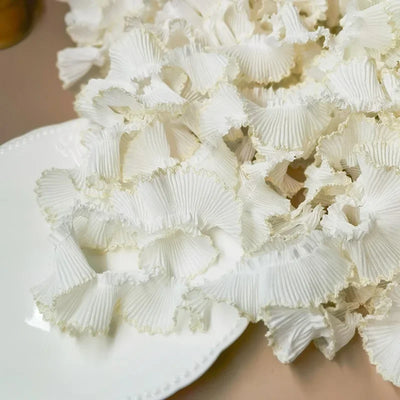 4M/lot 3cm Wine red/pink/Beige Chiffon Pleated Lace Dog Tooth Ruffle Lace Trimming for Dress Pet Cloth Home Decoration X1496