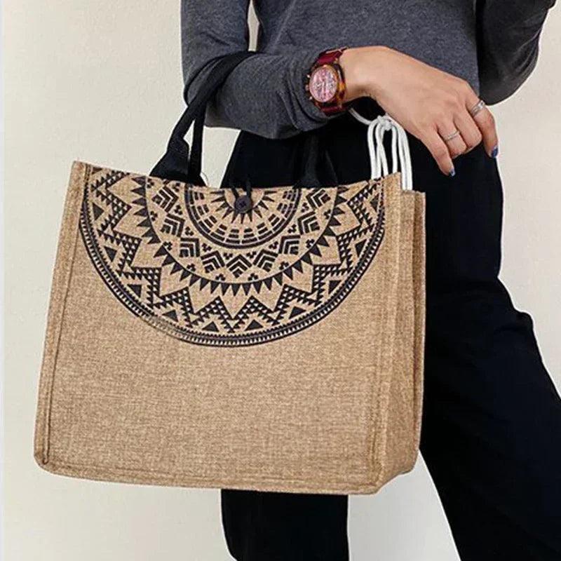 Canvas handbags for women fashion tote beach bags reusable shopping casual large capacity designer shoulder pouch