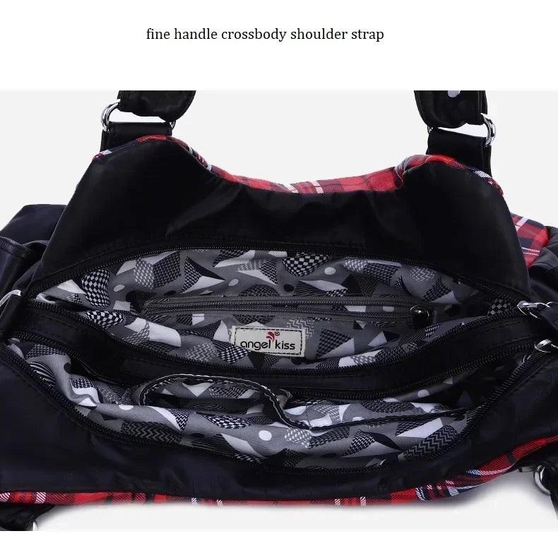 Fashion women hand bag designers luxury handbags plaid shoulder bags female top-handle large purse hobos