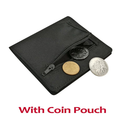 2023 Minimalist Slim Nylon Wallet For Men Women Slimline Ultra Thin Mini Small Male Female Zipper Coin Purse Compact Money Bag