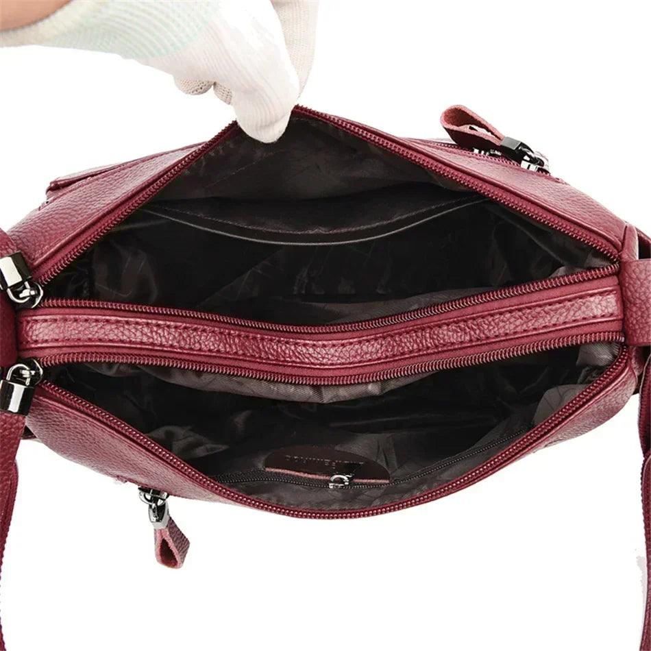 Genuine brand leather sac luxury handbags purse women bags designer shoulder crossbody messenger female 2021 waterproof