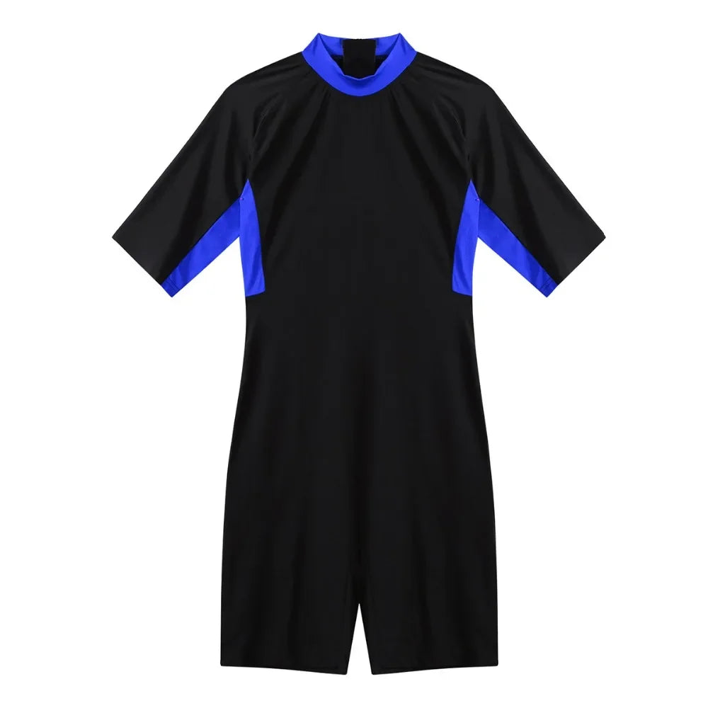 Swimwear Mens Leotard Swimsuit Shorty Wetsuit Diving Swimming Snorkeling Surfing Scuba Swim Bodysuit Jumpsuit Warm Swimwear