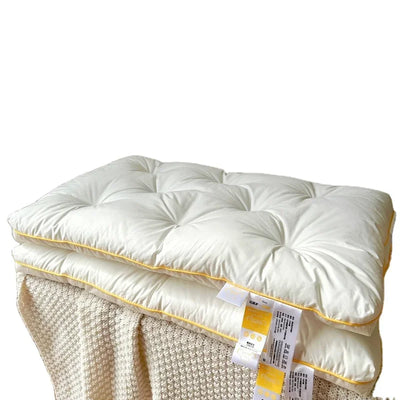 Ergonomic Lower Pillow SPA Neck Cervical Support Vertebra Pillow Silk Protein Filling 7-10cm/5-7cm Height Home Bed Neck Pillow