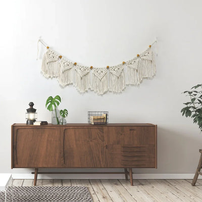 Wall Hanging Decoration Tassel Macrame Hand-Woven Tapestry Bohemian Boho Home Apartment Bedroom Livingroom Hotel Shop Mall Decor