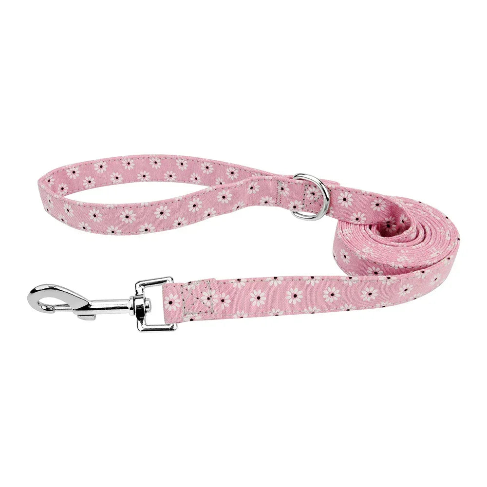 Dog Leash Fashion Flower Pet Leashes Medium Large Puppy Leashes Lead Rope For Cat Big Small Pet Harness