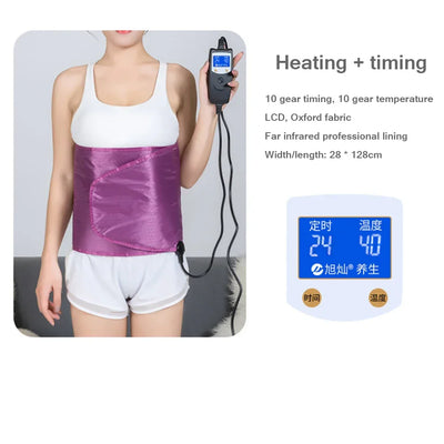 Far Infrared Heating Slimming Belt Waist Protection Warm Uterut Sauna Fat Burner Weight Loss for Women & Men EU US Plug