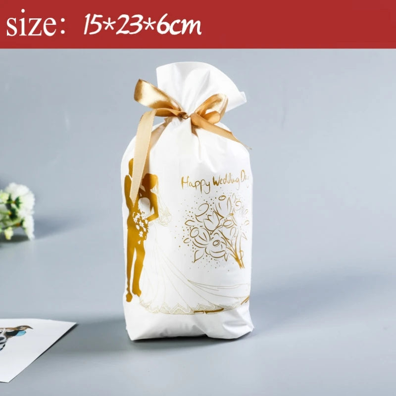 Christmas Gift Bag christmas candy bag Wedding  Party Drawstring Bag Christmas Decorations for Home New Year 2021 Presents