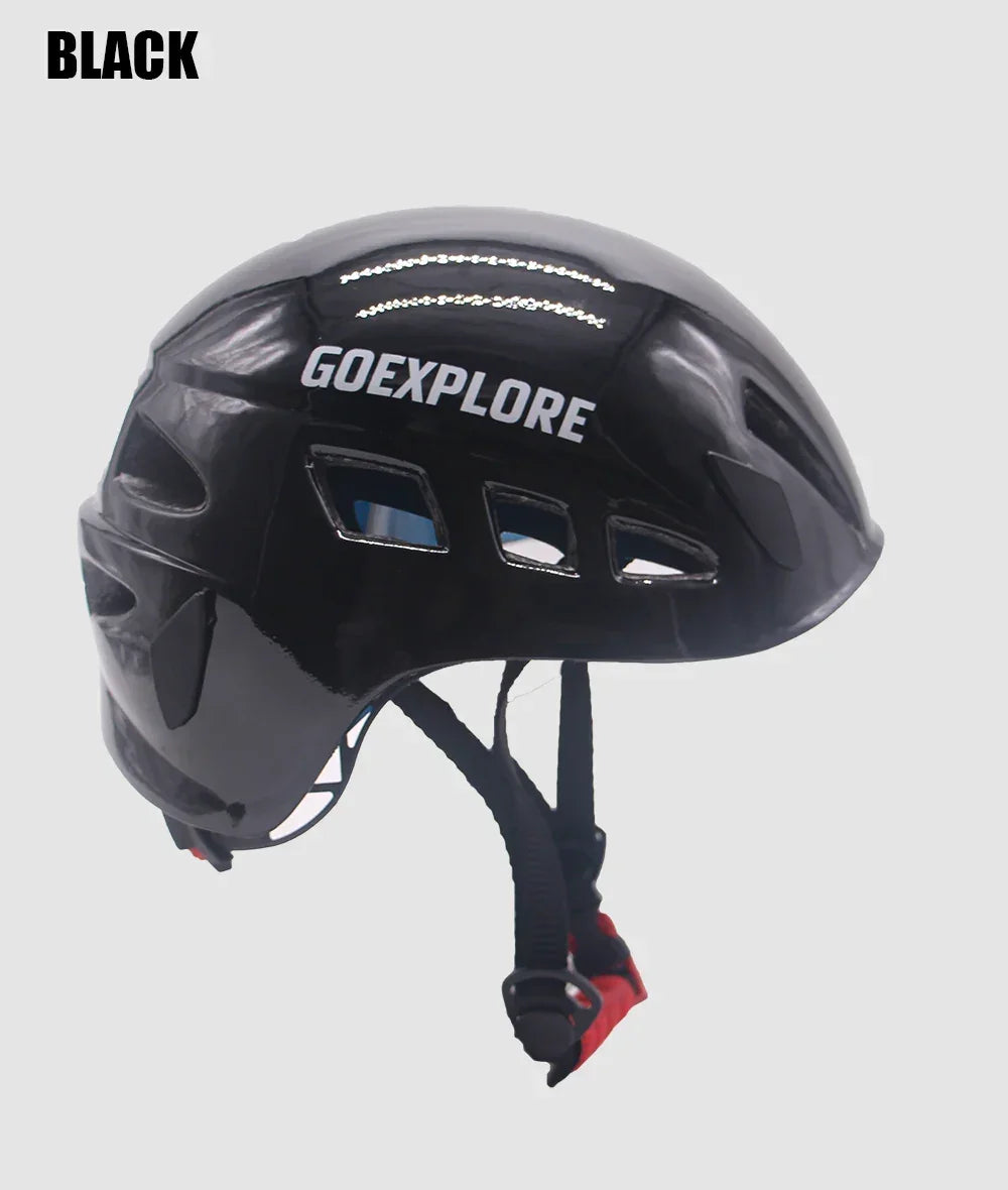 Goexplore Rock climbing Helmet Downhill Riding Mountaineering Tunnel Cable Drop Rescue Outdoor Equipment Sport Safety Helmet