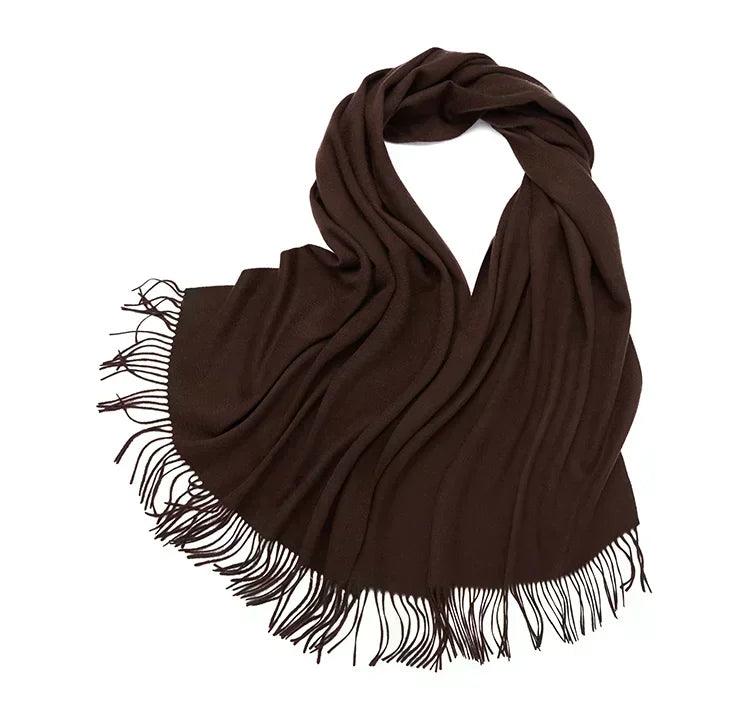 Soft cashmere big scarf for women shawl 200*70 cm real pashmina