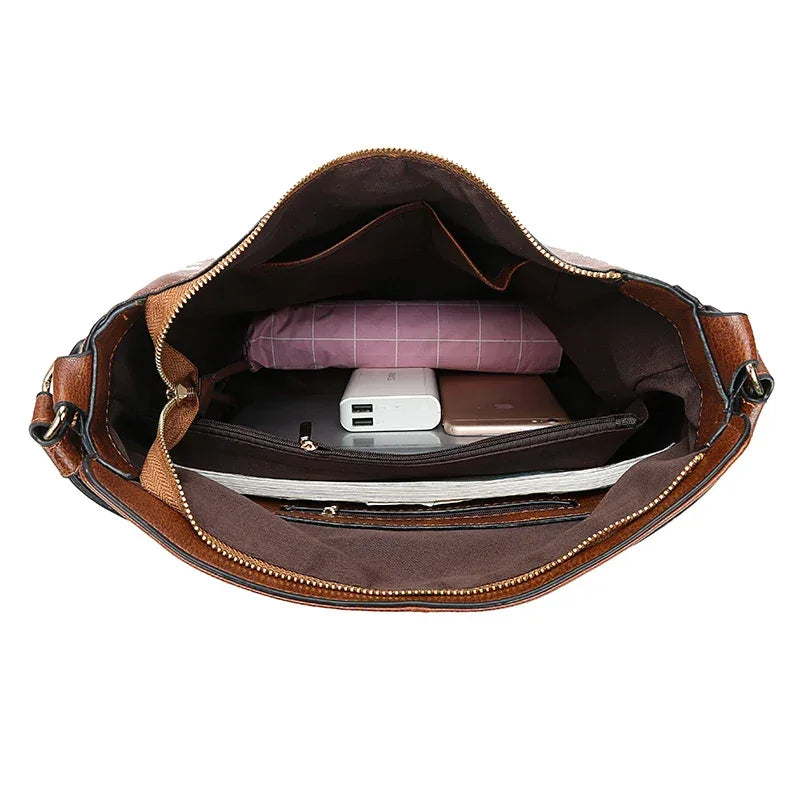 Luxury Handbags Women Bags Designer Faux Leather Bags For Women Hobos Europe Crossbody Bag Ladies Vintage Large Tote Bags