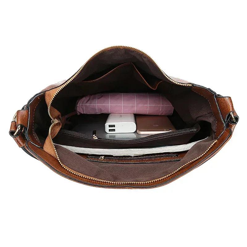 Luxury handbags women bags designer faux leather for hobos europe crossbody bag ladies vintage large tote