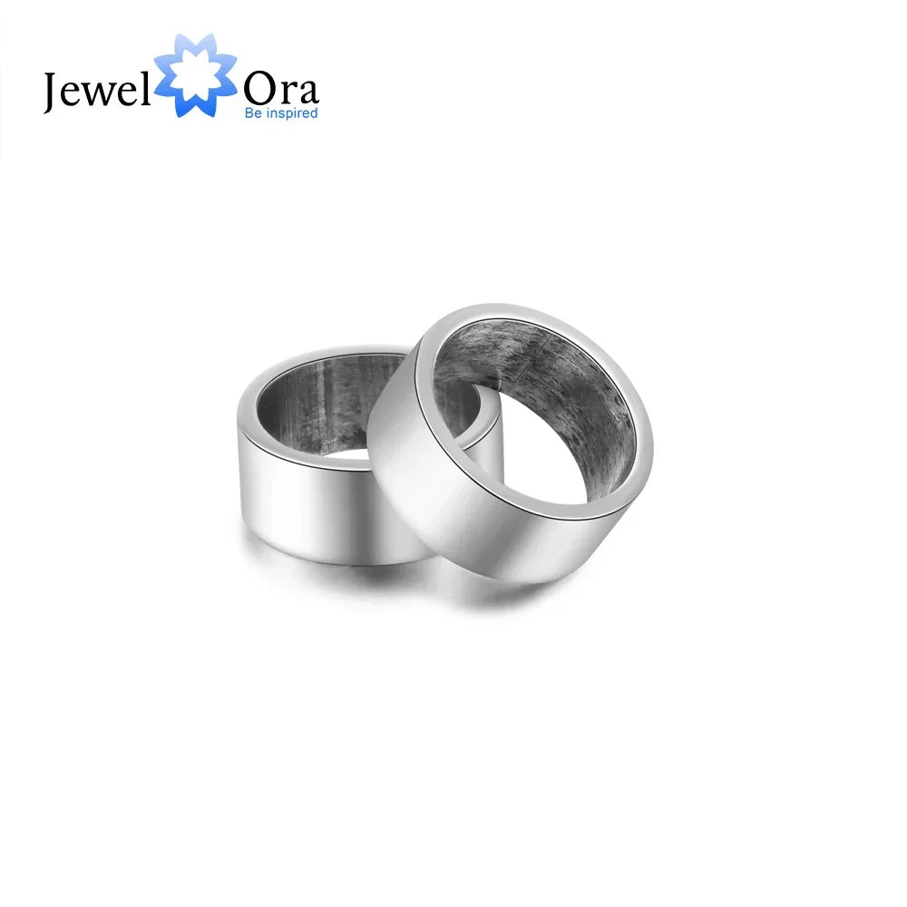 JewelOra Personalized Name Engraved Beads Fit Bracelets 925 Sterling Sliver & Stainless Steel Jewelry