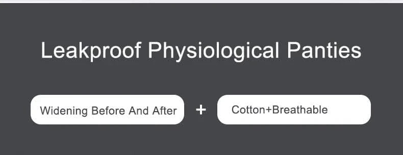 Leak Proof Menstrual Panties of Large Size Cotton Panties Women Sexy Physiological Underwear Plus Size Period Waterproof Briefs