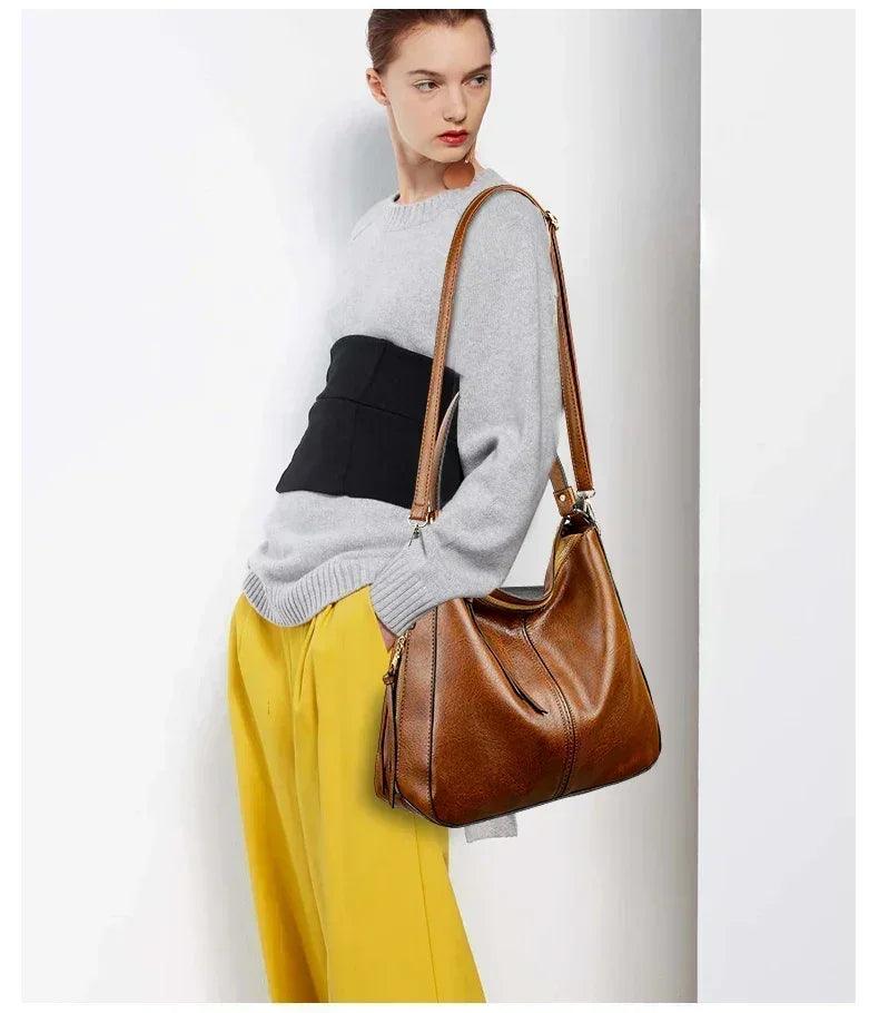 Luxury handbags women bags designer faux leather for hobos europe crossbody bag ladies vintage large tote