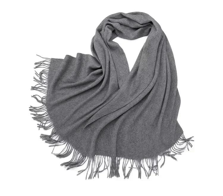 Soft cashmere big scarf for women shawl 200*70 cm real pashmina