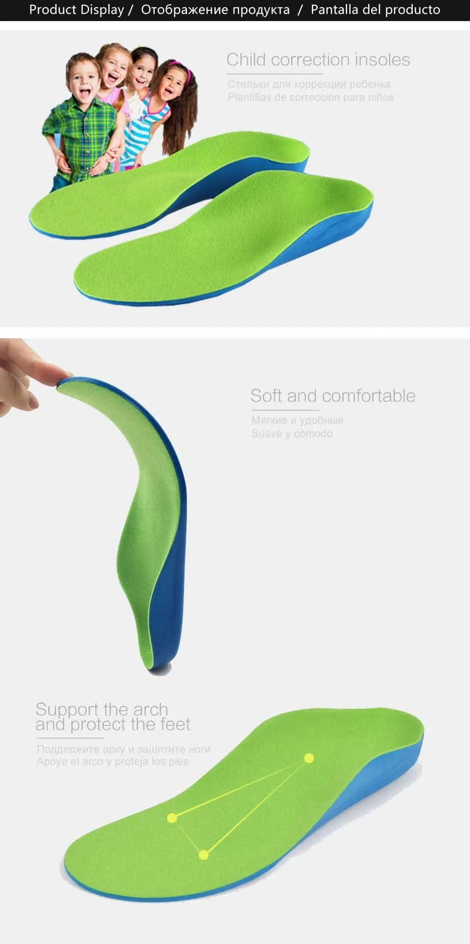 Children's Orthopaedic Insoles For Feet Flat | Foot Arch Support Kids | Sole Insert For Shoes | Orthopaedic Products