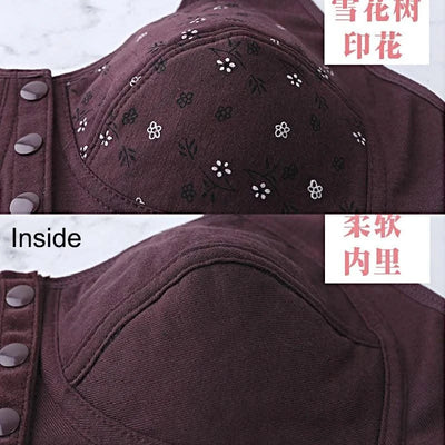 Front Closure Bras Women Removable Padded Bra