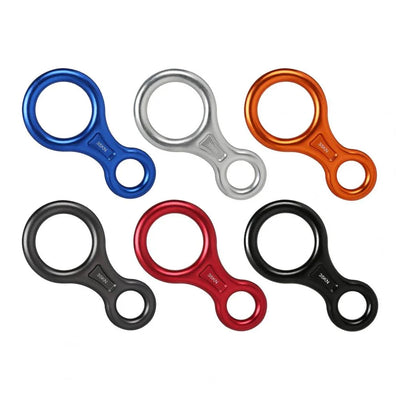 35KN Carabiner High Strength Wear-resistant Compact 8-shape 35KN Descender for Mountaineering