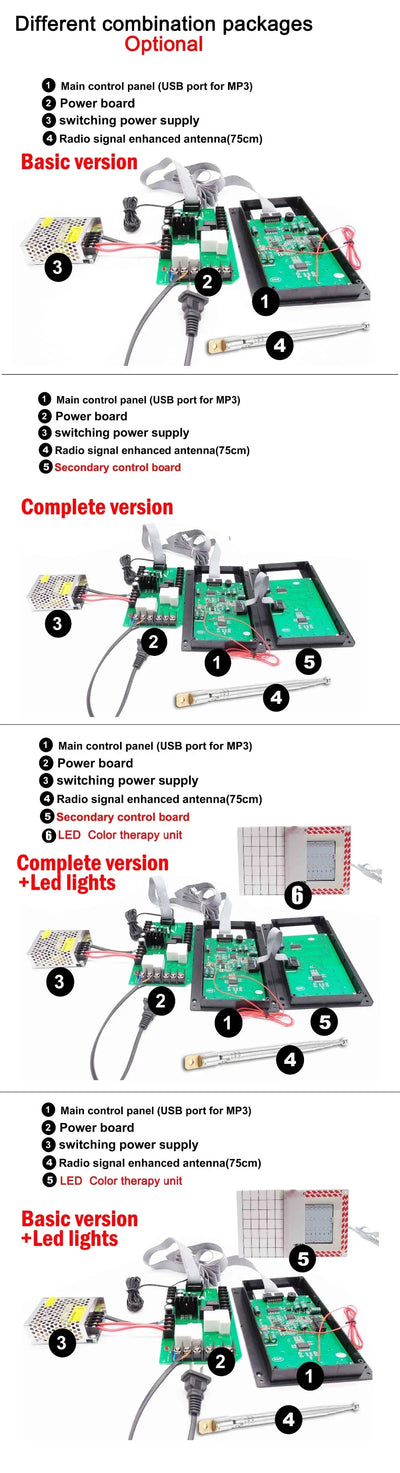 4.5KW 30A Infrared Heater Sauna Thermostat for Sauna Accessories Music Bluetooth Controller Lamp, Fan, AUX Switch